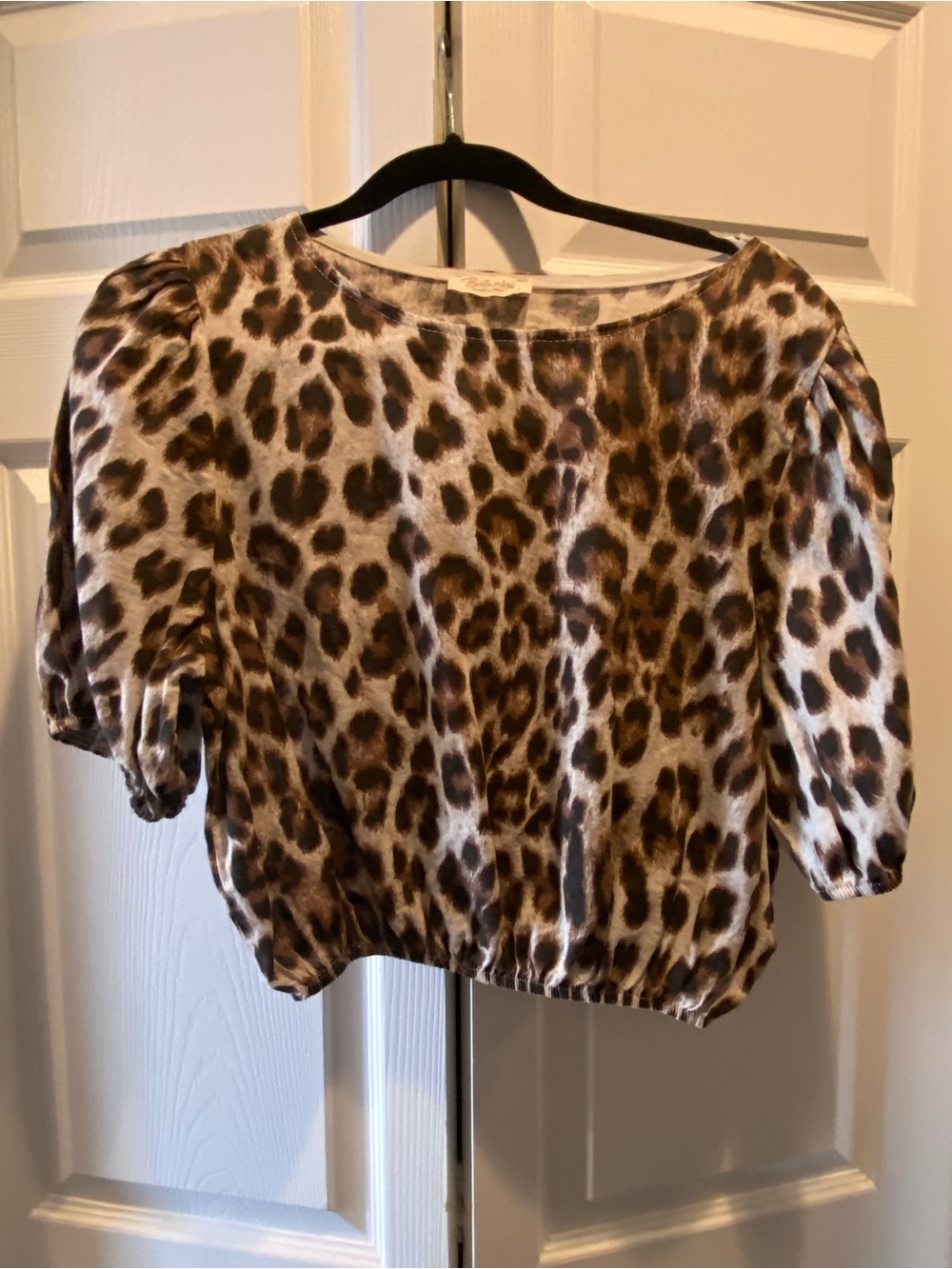Leopard Print Linen Bellumbra Top